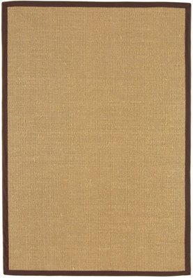 Chocolate Bordered Plain Modern Easy to clean Rug for Dining Room Bed Room and Living Room-200cm X 300cm