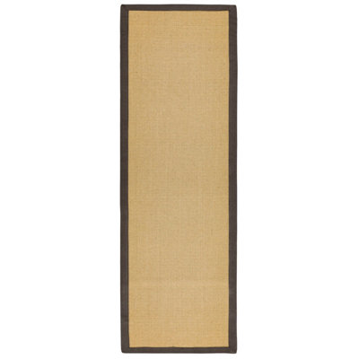 Chocolate Bordered Plain Modern Easy to clean Rug for Dining Room Bed Room and Living Room-200cm X 300cm