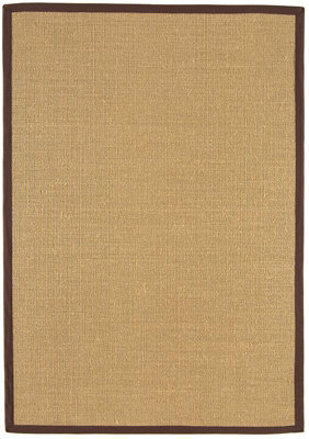 Chocolate Bordered Plain Modern Easy to clean Rug for Dining Room Bed ...