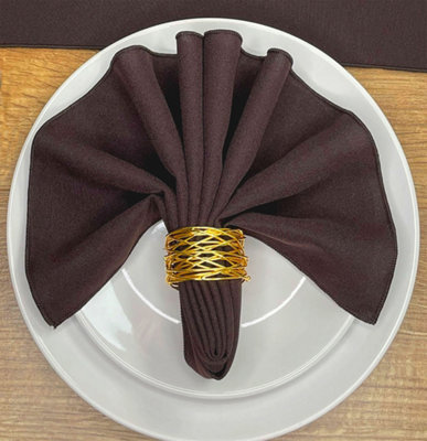 Chocolate Napkins 38cm x 38cm (15 x 15)