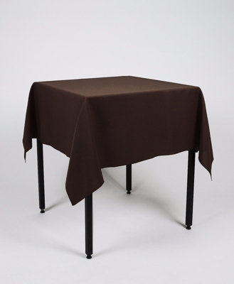 Chocolate Square Tablecloth 121cm x 121cm  (48" x 48")