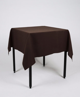 Chocolate Square Tablecloth 147cm x 147cm (58" x 58")