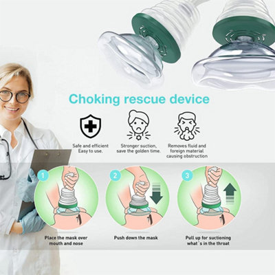 Choking rescue device, portable airway suction device, first aid device ...