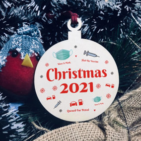 Christmas 2021 Novelty Christmas Tree Decoration Family Gift Friendship Gift Keepsake