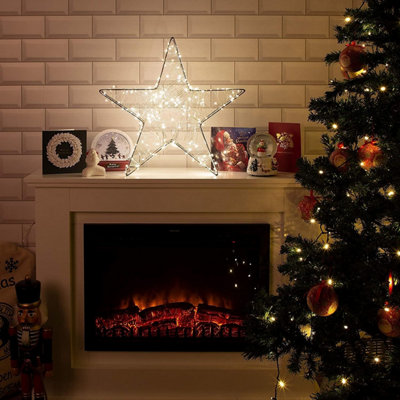 Christmas 3D Star 200 Warm White Light - 5