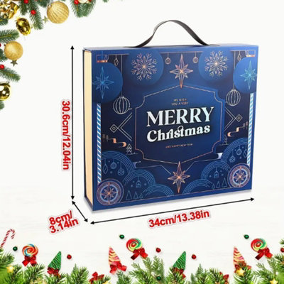 Christmas Advent Box 24pc Fillable Cardboard Drawer Countdown Cardboard ...