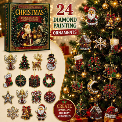 Christmas Advent Calendar, 24 Days Countdown Box with 2D Acrylic ...