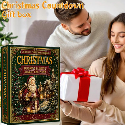 Christmas Advent Calendar, 24 Days Countdown Box with 2D Acrylic ...