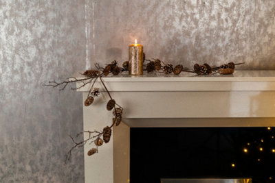 Christmas Artificial Pinecone Garland - 4