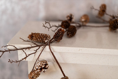 Christmas Artificial Pinecone Garland - 7