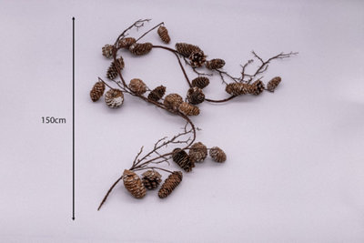 Christmas Artificial Pinecone Garland - 9