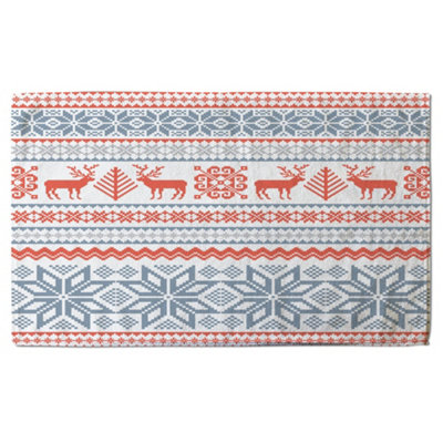 Christmas background with deer (bath towel) / Default Title Price Comparisons | Compare The Build