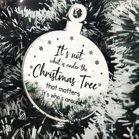 Christmas Bauble Engraved Family Gift Christmas Tree Decoration Xmas Gift For Family