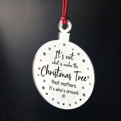 Christmas Bauble Engraved Family Gift Christmas Tree Decoration Xmas Gift For Family