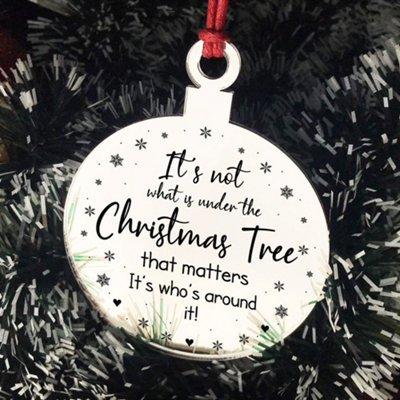 Christmas Bauble Engraved Family Gift Christmas Tree Decoration Xmas Gift For Family - 3
