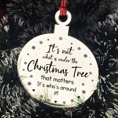 Christmas Bauble Engraved Family Gift Christmas Tree Decoration Xmas Gift For Family - 6