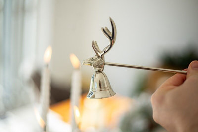 Christmas Candle Wick Snuffer - Reindeer/Stag - 3