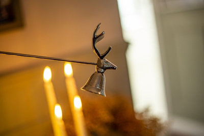 Christmas Candle Wick Snuffer - Reindeer/Stag - 6