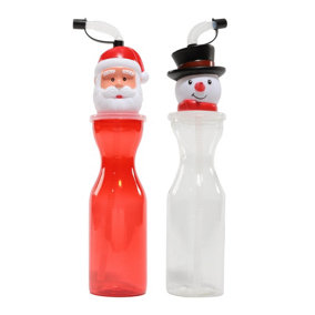 Christmas Character Drink Bottle 500ml - RANDOM DESIGN