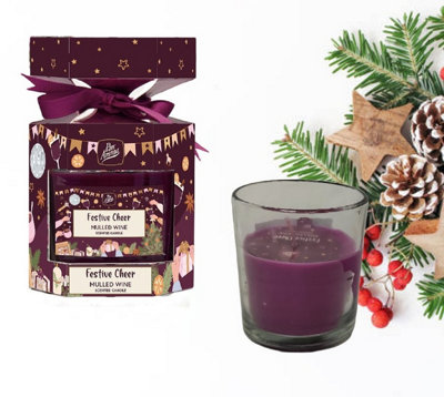 Christmas Cracker Candle Festive Cheer Mulled Wine Festive Scented Candle 120g