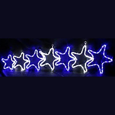 Christmas Decor: Ropelight Star Motif