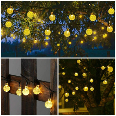 Christmas Decoration Curtain Lights String Xmas Party Window Plug in 12 Star - Warm White