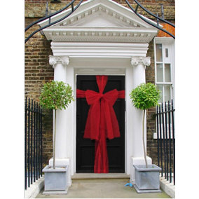 Christmas Decoration Front Door Bow Wedding Traditional 9m To Make Doors Festive Red