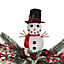 Christmas Decoration Solar Powered Snowman Stake Light Garden Pathway Ornament