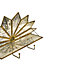 Christmas Decorative Glass Shelf - Brass/Mercury Glass - L9 x W40 x H22 cm - Antique Brass