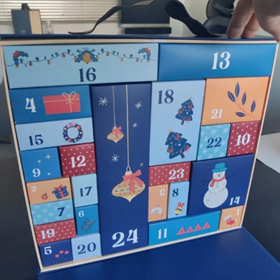 Christmas Empty Advent Calendar 24 Days Countdown Gift Boxes to fill ...