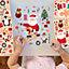 Christmas Face Design Kids Sticker