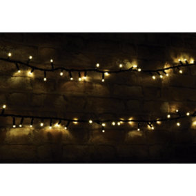 Christmas Festive Heavy Duty Compact Connectable Outdoor Garland LED String Lights