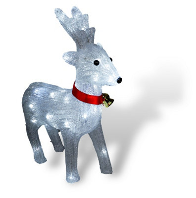 Christmas Festive Outdoor & Indoor 39cm Reindeer With 40 Led's, Timer 