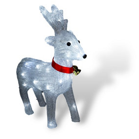 Christmas Festive Outdoor & Indoor 39cm Reindeer With 40 LED's, Timer and Battery Operation