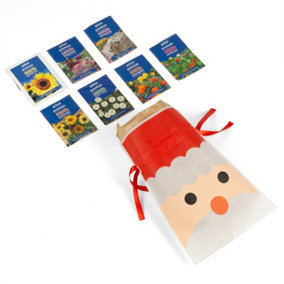 Christmas Gardening Gift Set For Kids Flower Seeds 7 Packs (Approx. 1300 seeds) By Jamieson Brothers
