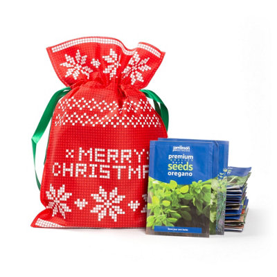 Christmas Gardening Gift Set Herb Seeds 15 Packs (Approx. 4000 seeds) By Jamieson Brothers