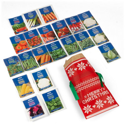 Christmas Gardening Gift Set Vegetable Seeds 21 Packs (Approx. 13,000 seeds) By Jamieson Brothers