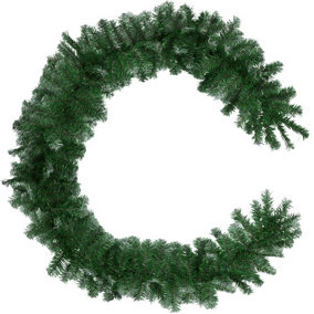 Christmas Garland - artificial with frosted tips - green