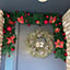 Christmas Garland with Lighting 270 cm Artificial Christmas Decoration Garland for Interior Decoration Fireplaces Stairs