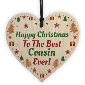 Christmas Gift For Cousin Hanging Wooden Christmas Decoration Family Gift Keepsake