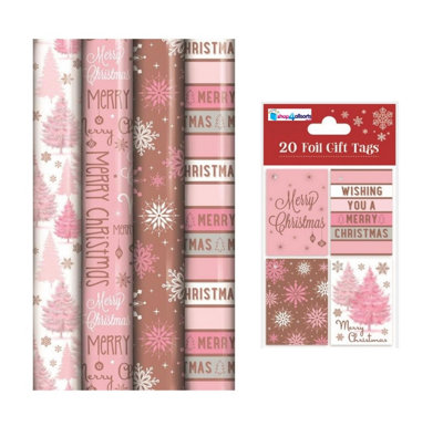 Pink chevron wrapping paper roll clearance