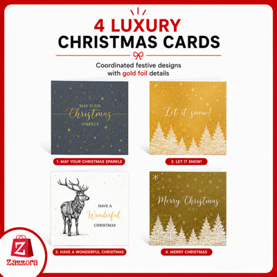 Christmas Gift Wrapping Set 62 Piece Luxury Paper Wrap Kit with Gift ...
