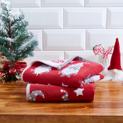 Christmas Gonks Luxury Heavyweight Festive Hand Towels (Twin Pack) — free download