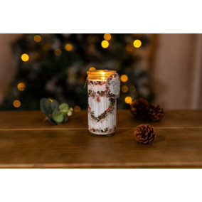 Christmas Heart Wreath Tube Candle - Spiced Apple