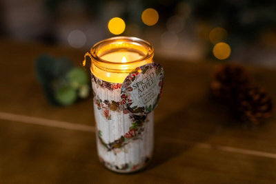 Christmas Heart Wreath Tube Candle - Spiced Apple
