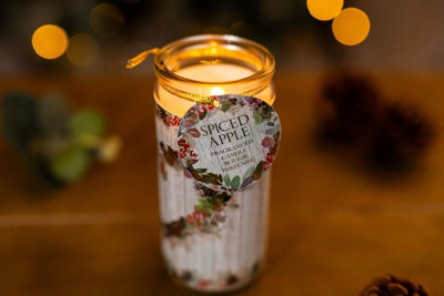 Christmas Heart Wreath Tube Candle - Spiced Apple - 4