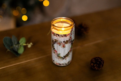 Christmas Heart Wreath Tube Candle - Spiced Apple - 5