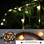 Christmas Hemp Rope Silhouette LED Bulb Lights Xmas Decoration Battery Operated Holiday Garden Home Wall Room Hanging