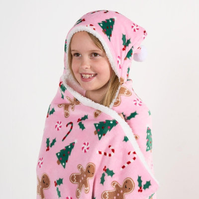 Kawaii Cat2Christmas Design Hooded hotsell Blanket, Soft Fleece Blanket, Warm Sherpa Blanket, Perfect Gift