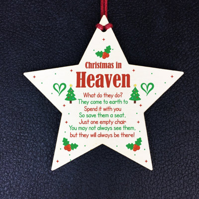 Christmas In Heaven Gift Hanging Christmas Tree Decoration